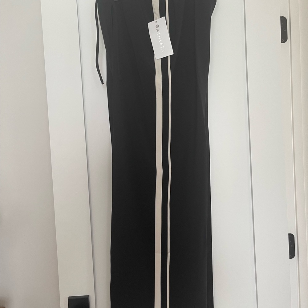 Athleta MVP Side Stripe Pant Black and bone- NWT - Picture 3 of 4